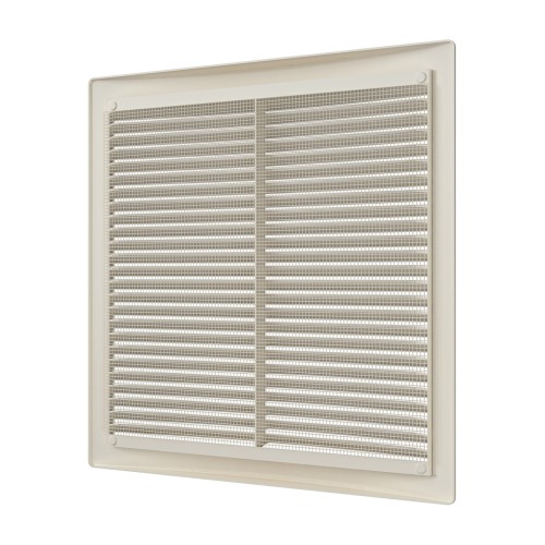 2525РЦ Ivory  Решетка вентиляционная РЦ сетка 250х250 пластик Ivory ERA