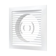 1515РС10Ф  Решетка вентиляционная рСФ фланец D100 150х150 пластик ERA