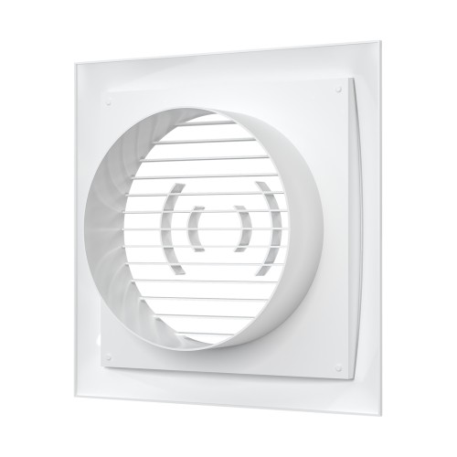 1717РС12,5Ф  Решетка вентиляционная РСФ фланец D125 170х170 пластик ERA