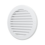 12РКС  Решетка вентиляционная РКС фланец D125 сетка D161 пластик ERA