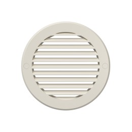 16РКН Ivory  Решетка вентиляционная РКН фланец D160 D196 ASA Ivory ERASTREETLINE