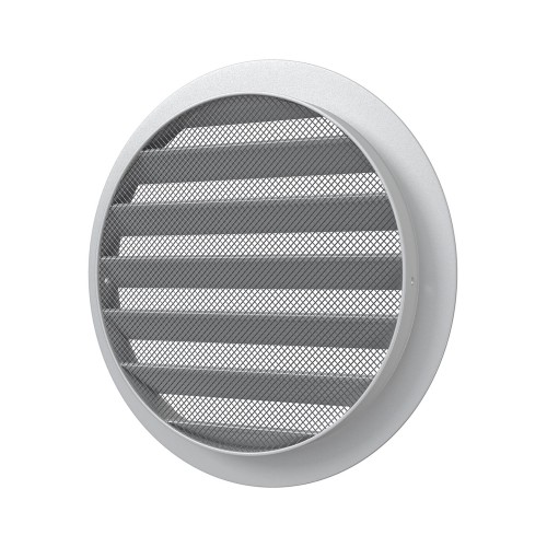 15РКМ  Решетка вентиляционная РКМ фланец D150 сетка D180 алюминий ERASTREETLINE