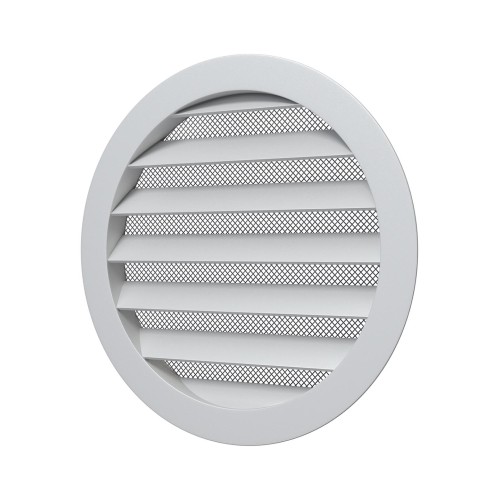 16РКМ  Решетка вентиляционная РКМ фланец D160 сетка D185 алюминий ERASTREETLINE