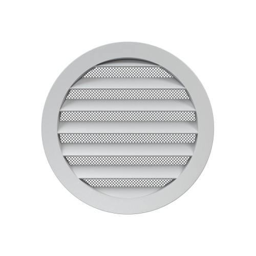 16РКМ  Решетка вентиляционная РКМ фланец D160 сетка D185 алюминий ERASTREETLINE