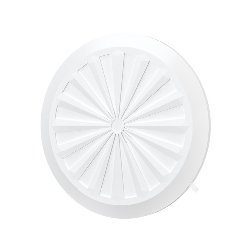 10RKU  Решетка вентиляционная RKU фланец D90-160 регулируемая D180 пластик ERA