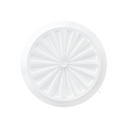 10RKU  Решетка вентиляционная RKU фланец D90-160 регулируемая D180 пластик ERA