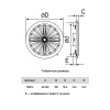 10RKU  Решетка вентиляционная RKU фланец D90-160 регулируемая D180 пластик ERA