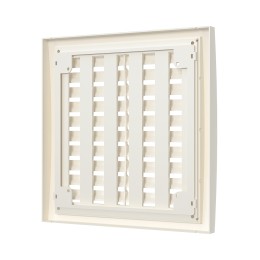 2020РРП Ivory  Решетка вентиляционная РРП разъемная регулируемая 200х200 пластик Ivory ERA