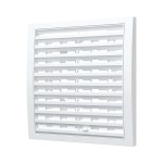 1515RRP10F  Решетка вентиляционная RRPF фланец D100 разъемная регулируемая 150x150 пластик ERA
