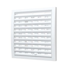 1515RRP10F  Решетка вентиляционная RRPF фланец D100 разъемная регулируемая 150x150 пластик ERA