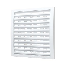 1515RRP10F  Решетка вентиляционная RRPF фланец D100 разъемная регулируемая 150x150 пластик ERA