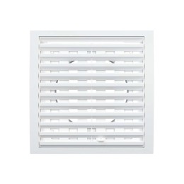 1515RRP10F  Решетка вентиляционная RRPF фланец D100 разъемная регулируемая 150x150 пластик ERA