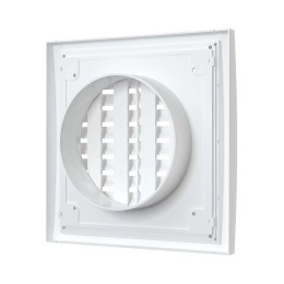 2020RRP12,5F  Решетка вентиляционная RRPF фланец D125 разъемная регулируемая 200х200 пластик ERA