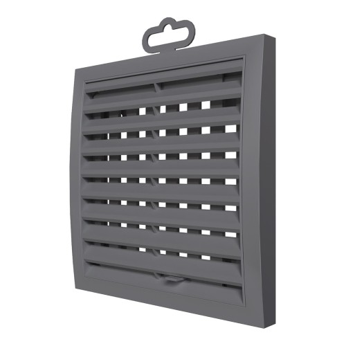 1515РРПН сер  Решетка вентиляционная РРПН разъемная регулируемая 150х150 ASA Gray ERASTREETLINE