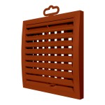 1515РРПН терр  Решетка вентиляционная РРПН разъемная регулируемая 150х150 ASA Terracotta ERASTREETLINE