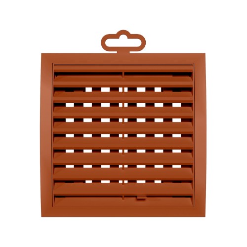 1515РРПН терр  Решетка вентиляционная РРПН разъемная регулируемая 150х150 ASA Terracotta ERASTREETLINE