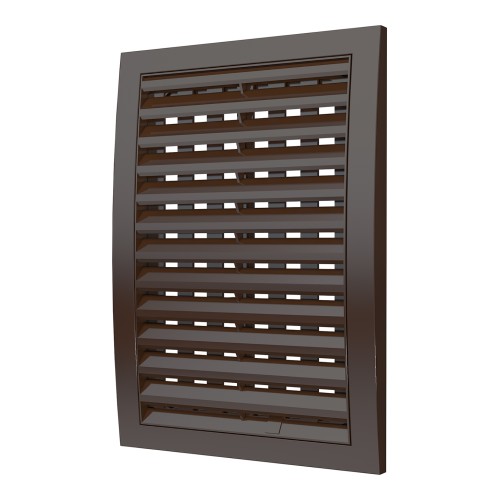 1825РРПН кор  Решетка вентиляционная РРПН разъемная регулируемая 180х250 ASA Brown ERASTREETLINE