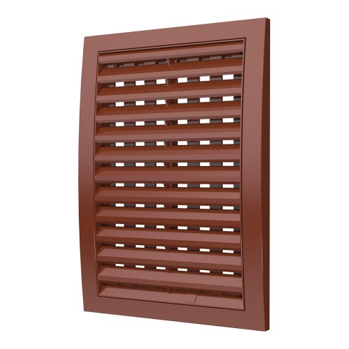 1825РРПН теРР  Решетка вентиляционная РРПН разъемная регулируемая 180х250 ASA Terracotta ERASTREETLINE