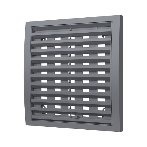 2020РРПН сер  Решетка вентиляционная РРПН разъемная регулируемая 200х200 ASA Gray ERASTREETLINE