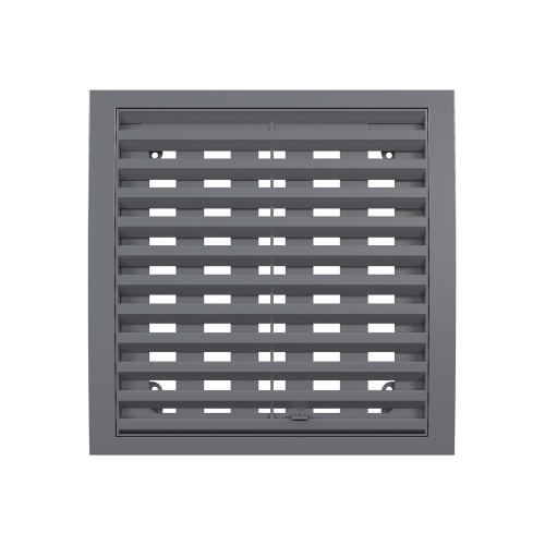 2020РРПН сер  Решетка вентиляционная РРПН разъемная регулируемая 200х200 ASA Gray ERASTREETLINE