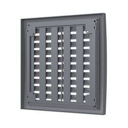 2020РРПН сер  Решетка вентиляционная РРПН разъемная регулируемая 200х200 ASA Gray ERASTREETLINE