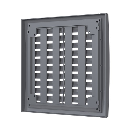 2020РРПН сер  Решетка вентиляционная РРПН разъемная регулируемая 200х200 ASA Gray ERASTREETLINE
