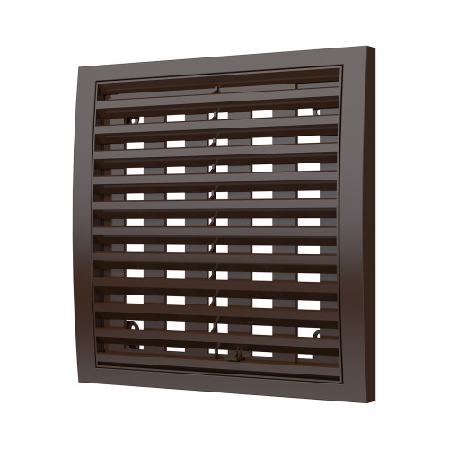 2020РРПН кор  Решетка вентиляционная РРПН разъемная регулируемая 200х200 ASA Brown ERASTREETLINE