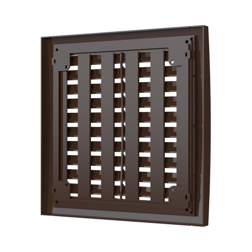 2020РРПН кор  Решетка вентиляционная РРПН разъемная регулируемая 200х200 ASA Brown ERASTREETLINE