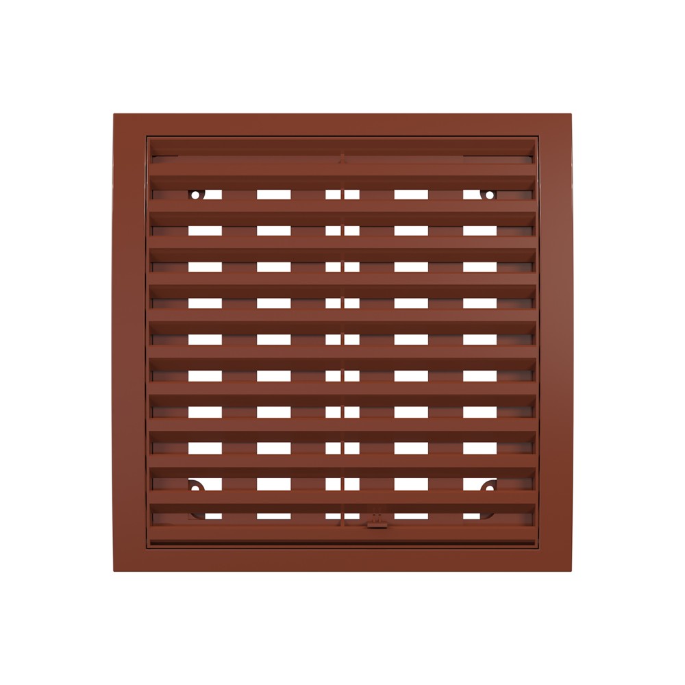 2020РРПН теРР  Решетка вентиляционная РРПН разъемная регулируемая 200х200 ASA Terracotta ERASTREETLINE