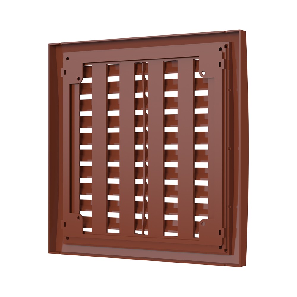 2020РРПН теРР  Решетка вентиляционная РРПН разъемная регулируемая 200х200 ASA Terracotta ERASTREETLINE
