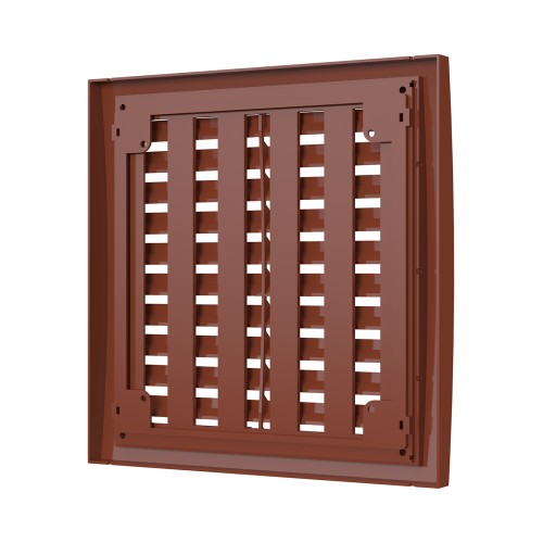 2020РРПН теРР  Решетка вентиляционная РРПН разъемная регулируемая 200х200 ASA Terracotta ERASTREETLINE
