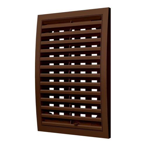 2030РРПН кор  Решетка вентиляционная РРПН разъемная регулируемая 200х300 ASA Brown ERASTREETLINE