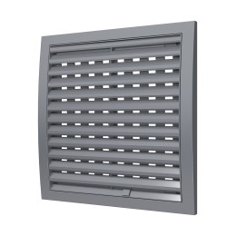 2525РРПН сер  Решетка вентиляционная РРПН разъемная регулируемая 250х250 ASA Gray ERASTREETLINE