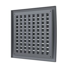 2525РРПН сер  Решетка вентиляционная РРПН разъемная регулируемая 250х250 ASA Gray ERASTREETLINE