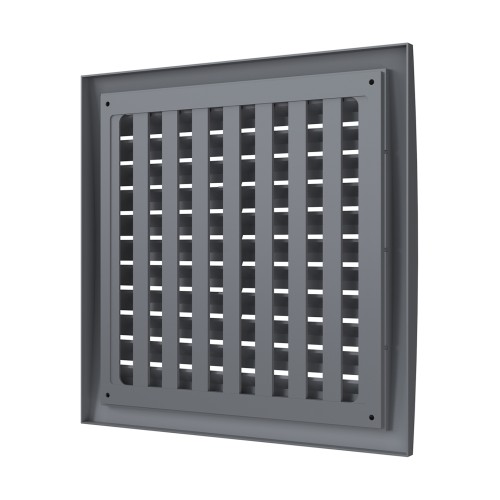 2525РРПН сер  Решетка вентиляционная РРПН разъемная регулируемая 250х250 ASA Gray ERASTREETLINE