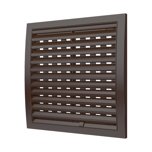 2525РРПН кор  Решетка вентиляционная РРПН разъемная регулируемая 250х250 ASA Brown ERASTREETLINE