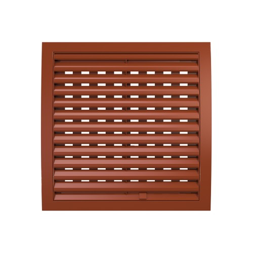 2525РРПН терр  Решетка вентиляционная РРПН разъемная регулируемая 250х250 ASA Terracotta ERASTREETLINE