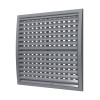 3535РРПН сер  Решетка вентиляционная РРПН разъемная регулируемая 350х350 ASA Gray ERASTREETLINE