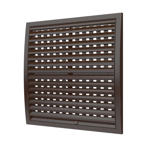 3535РРПН кор  Решетка вентиляционная РРПН разъемная регулируемая 350х350 ASA Brown ERASTREETLINE