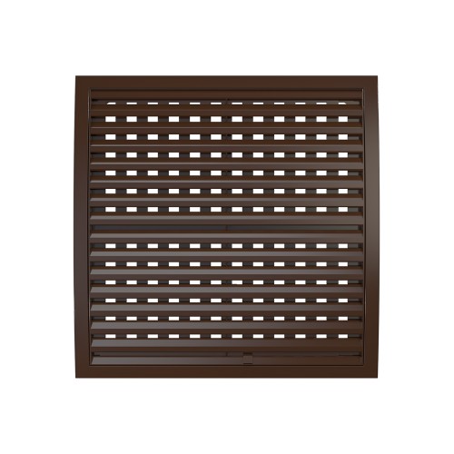 3535РРПН кор  Решетка вентиляционная РРПН разъемная регулируемая 350х350 ASA Brown ERASTREETLINE