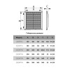 2030РРПН  Решетка вентиляционная РРПН разъемная регулируемая 200х300 ASA ERASTREETLINE
