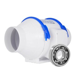 Канальный вентилятор Hon&Guan GF-100P из ABS-пластика со смешанным потоком