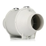 Канальный вентилятор Hon&Guan HF-100P из полипропилена со смешанным потоком