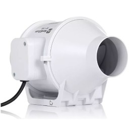 Канальный вентилятор Hon&Guan HF-75S влагостойкий корпус из ABS пластика