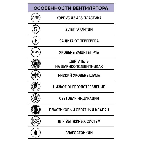 Вентилятор накладной AEON 4C D100 обр.клапан DICITI