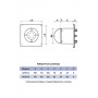Вентилятор накладной AEON 5C D125 обр.клапан DICITI