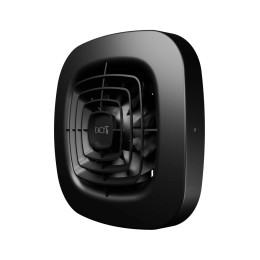 Вентилятор накладной AIR D100 обр.клапан Matt black DICITI