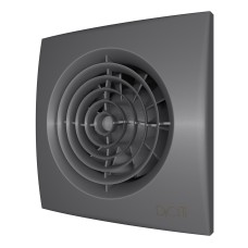 Вентилятор накладной AURA D100 обр.клапан Dark gray metal DICITI