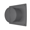 Вентилятор накладной AURA D100 обр.клапан Dark gray metal DICITI
