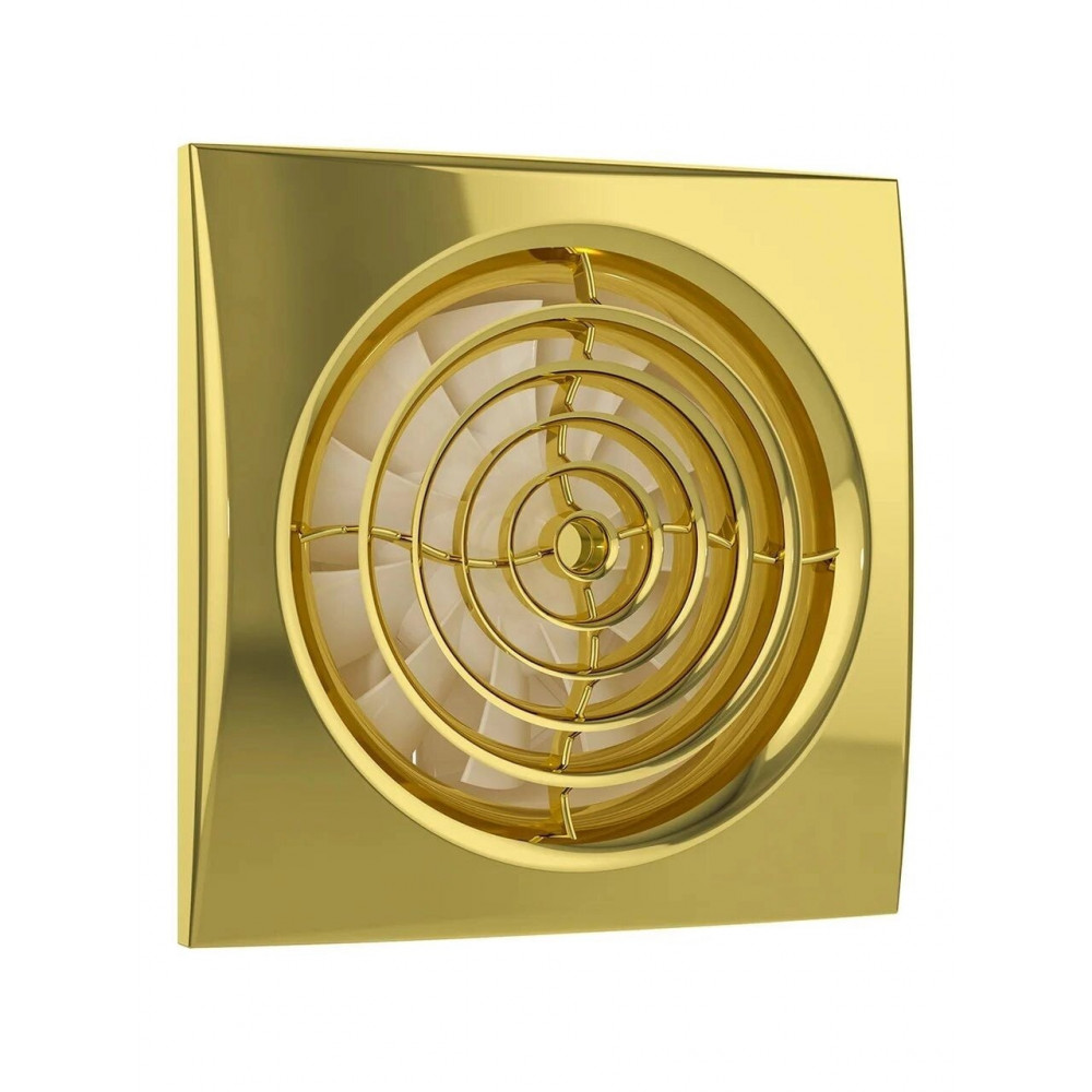 Вентилятор накладной AURA D125 обр.клапан Gold DICITI